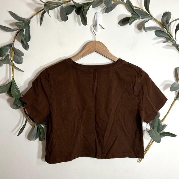 Urban Outfitters Brown Cropped Tee - Picture 4 of 4